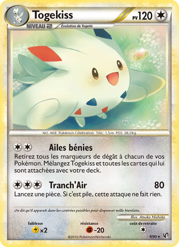Carte Pokémon Togekiss de l'extension Indomptable