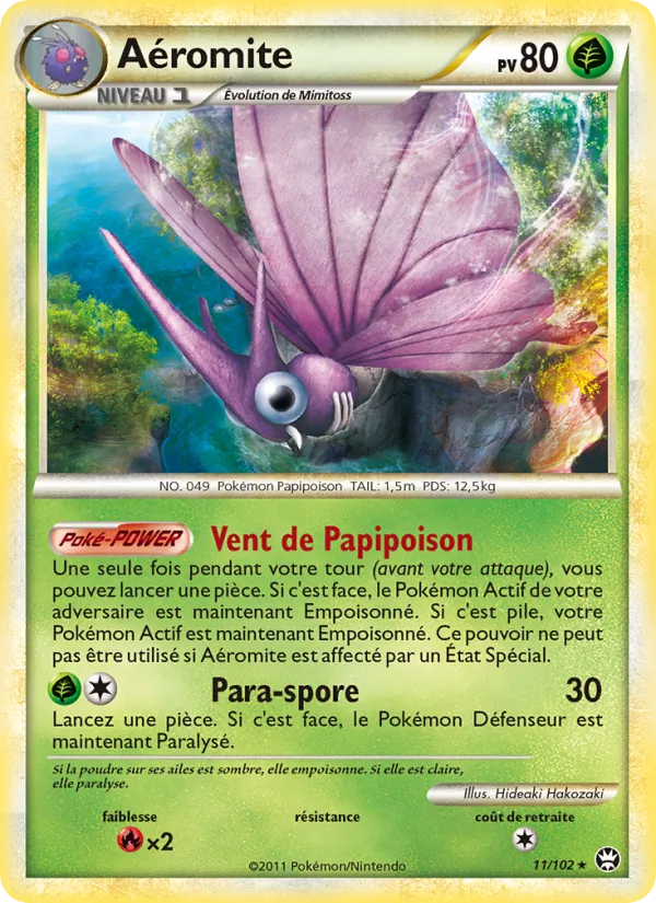 Carte Pokémon Aéromite de l'extension Triomphant