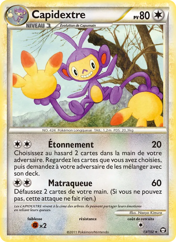 Carte Pokémon Capidextre de l'extension Triomphant