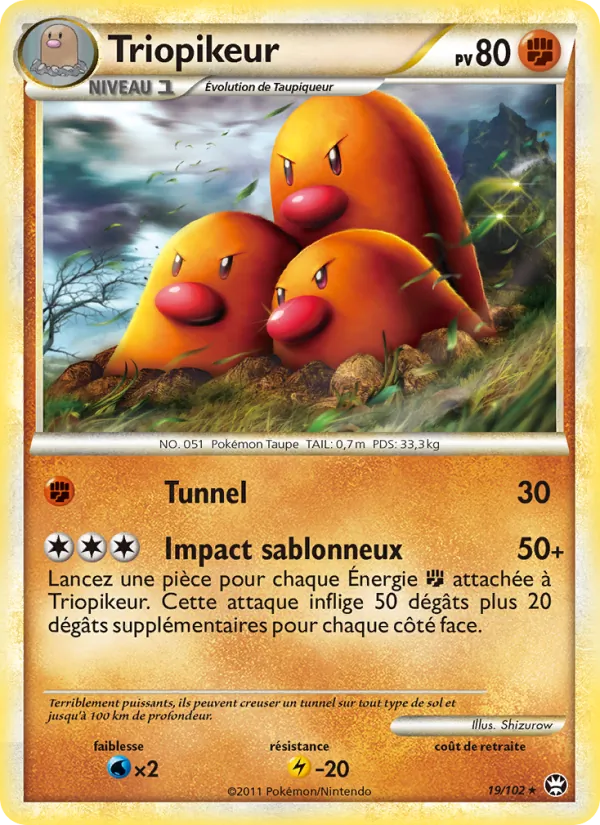 Carte Pokémon Triopikeur de l'extension Triomphant