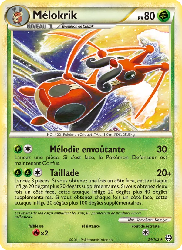 Carte Pokémon Mélokrik de l'extension Triomphant