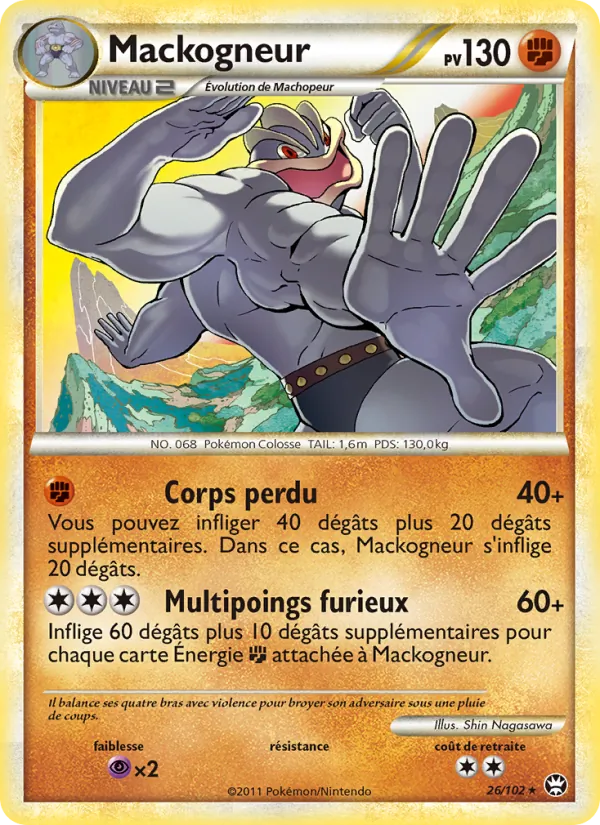 Carte Pokémon Mackogneur de l'extension Triomphant