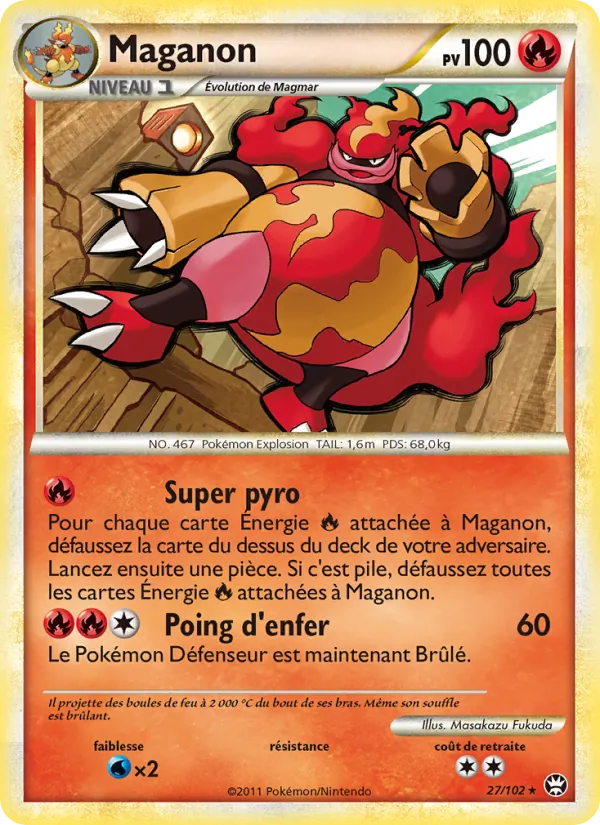 Carte Pokémon Maganon de l'extension Triomphant