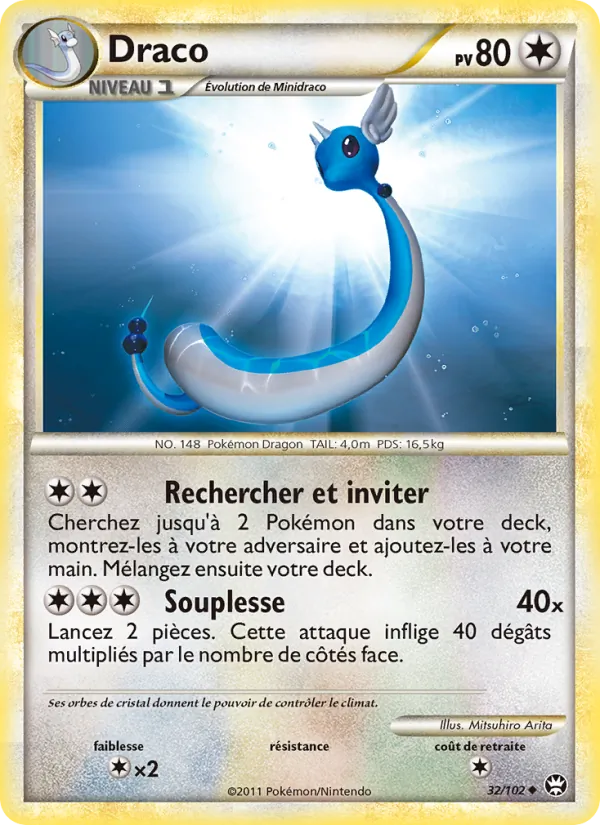 Carte Pokémon Draco de l'extension Triomphant