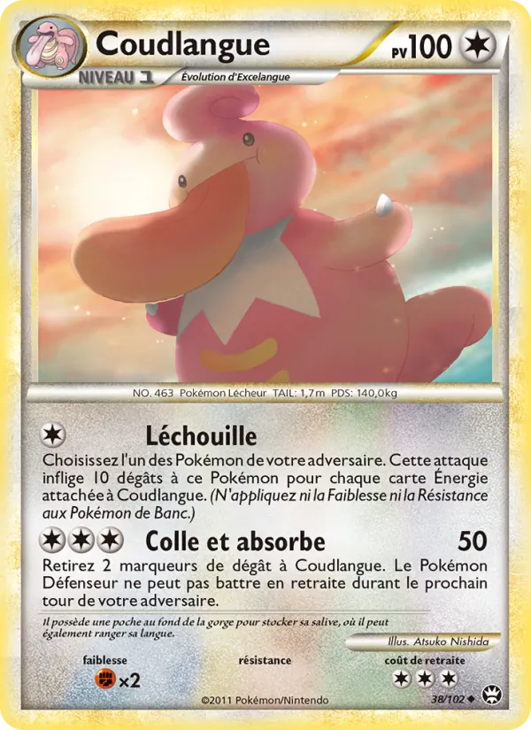 Carte Pokémon Coudlangue de l'extension Triomphant