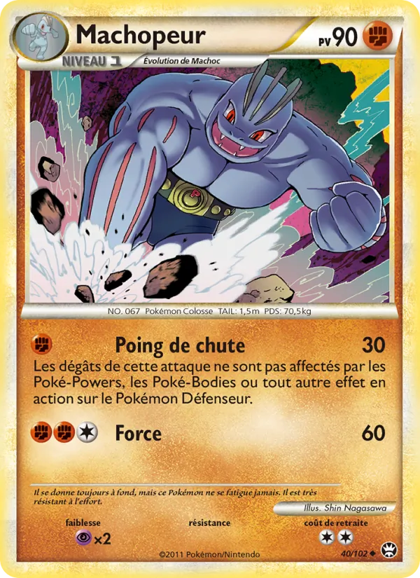 Carte Pokémon Machopeur de l'extension Triomphant