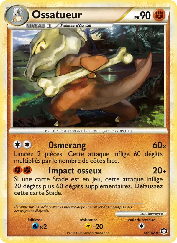 Carte Pokémon Ossatueur de l'extension Triomphant