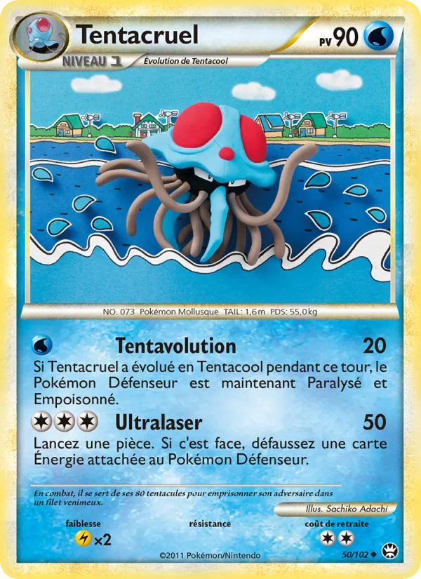 Carte Pokémon Tentacruel de l'extension Triomphant