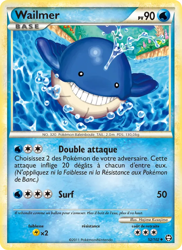 Carte Pokémon Wailmer de l'extension Triomphant