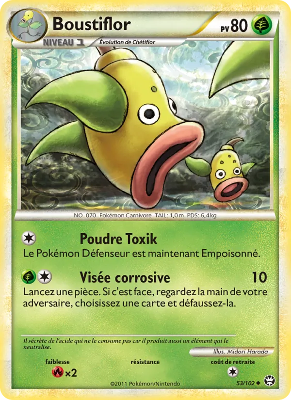 Carte Pokémon Boustiflor de l'extension Triomphant