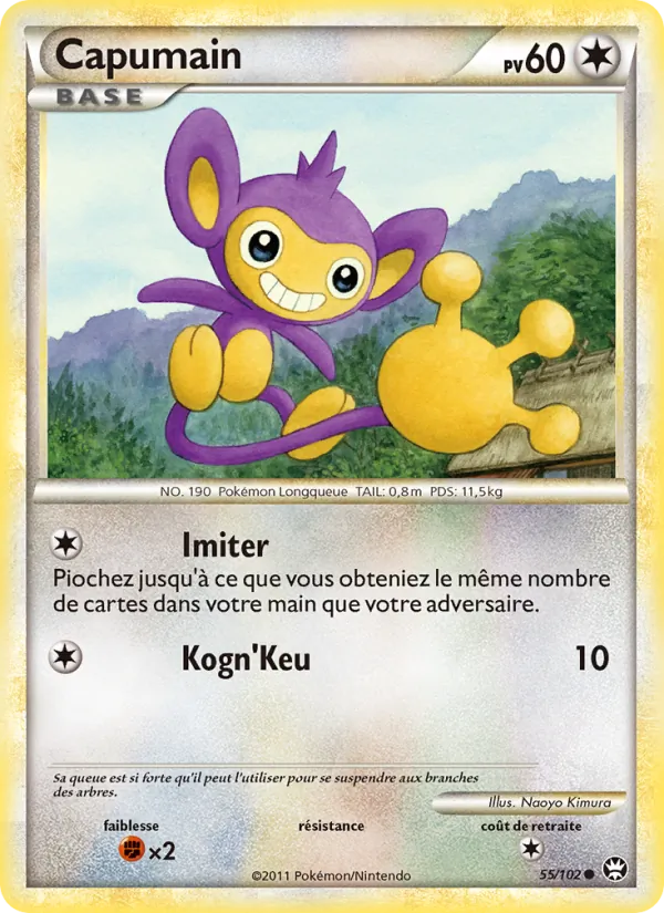 Carte Pokémon Capumain de l'extension Triomphant