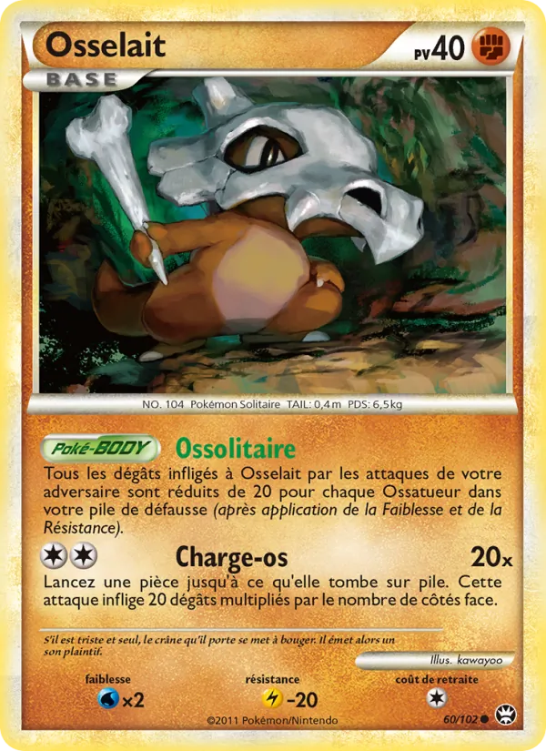 Carte Pokémon Osselait de l'extension Triomphant