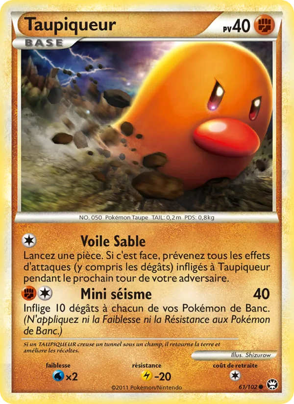 Carte Pokémon Taupiqueur de l'extension Triomphant