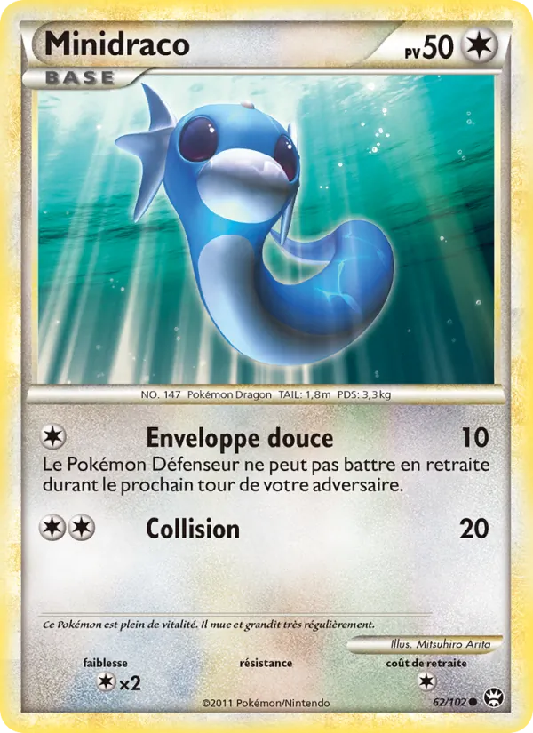 Carte Pokémon Minidraco de l'extension Triomphant