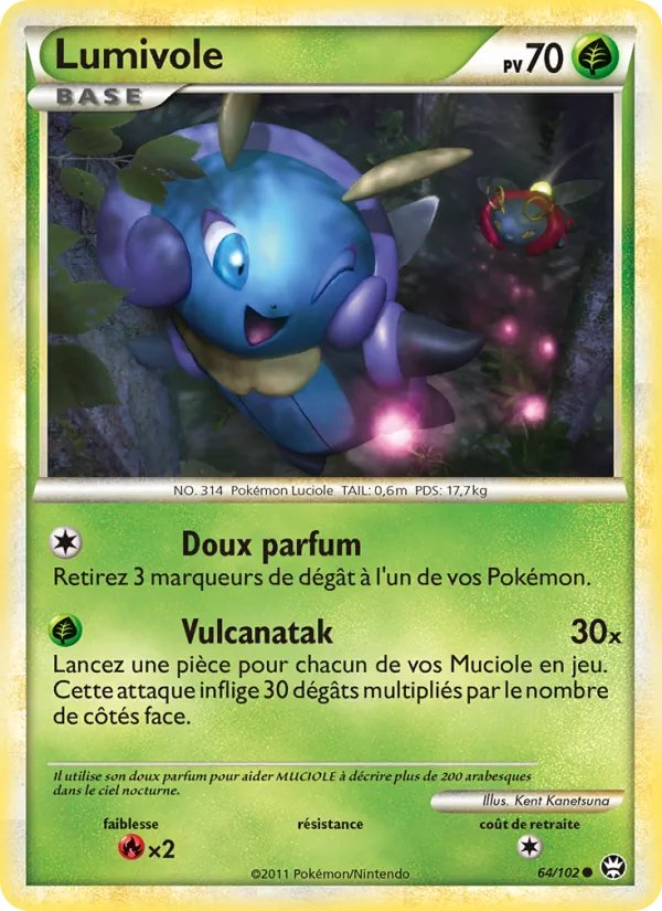 Carte Pokémon Lumivole de l'extension Triomphant