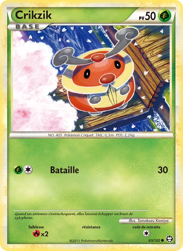 Carte Pokémon Crikzik de l'extension Triomphant