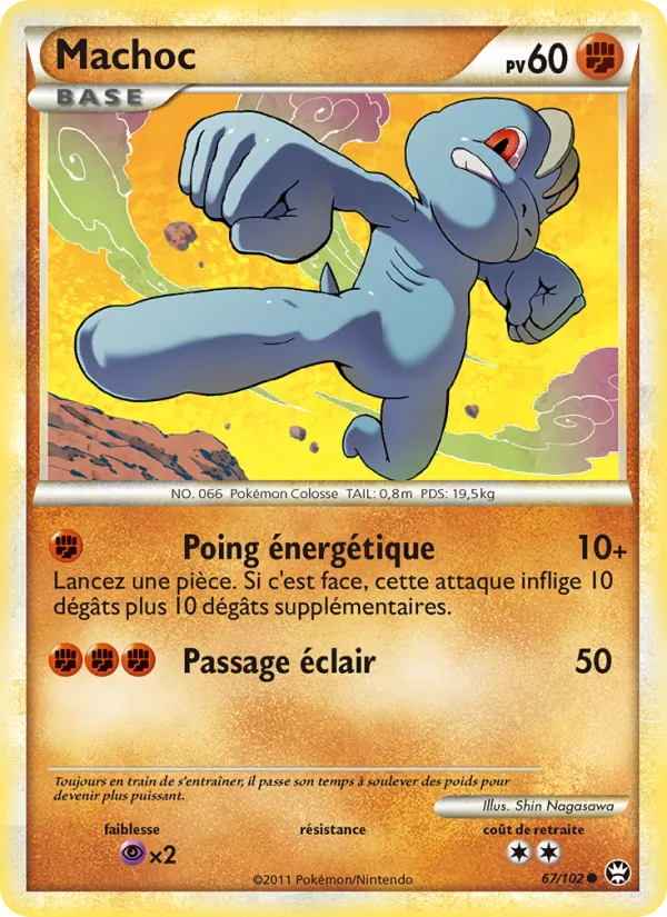 Carte Pokémon Machoc de l'extension Triomphant