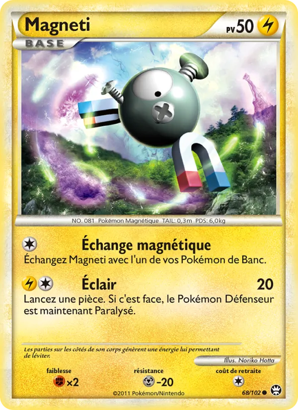 Carte Pokémon Magnéti de l'extension Triomphant