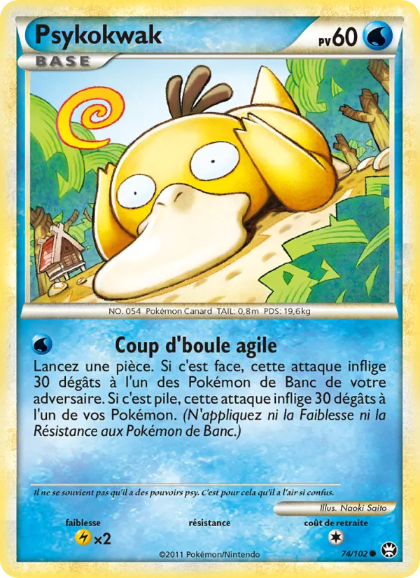 Carte Pokémon Psykokwak de l'extension Triomphant