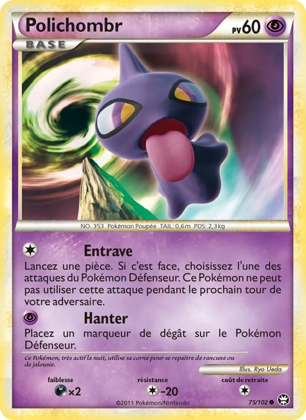 Carte Pokémon Polichombr de l'extension Triomphant