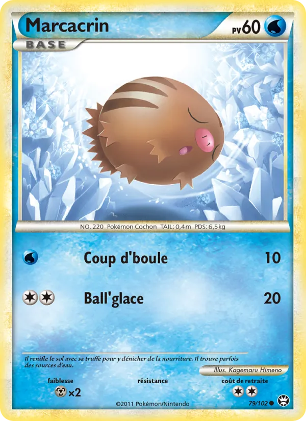Carte Pokémon Marcacrin de l'extension Triomphant