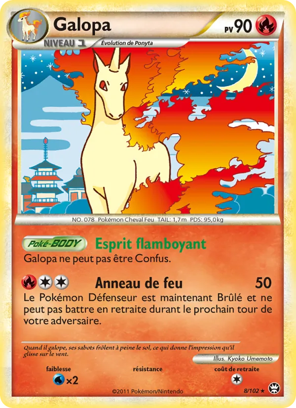 Carte Pokémon Galopa de l'extension Triomphant