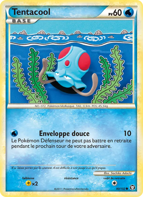 Carte Pokémon Tentacool de l'extension Triomphant