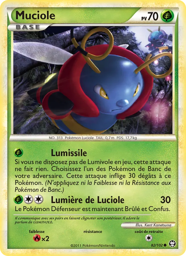 Carte Pokémon Muciole de l'extension Triomphant
