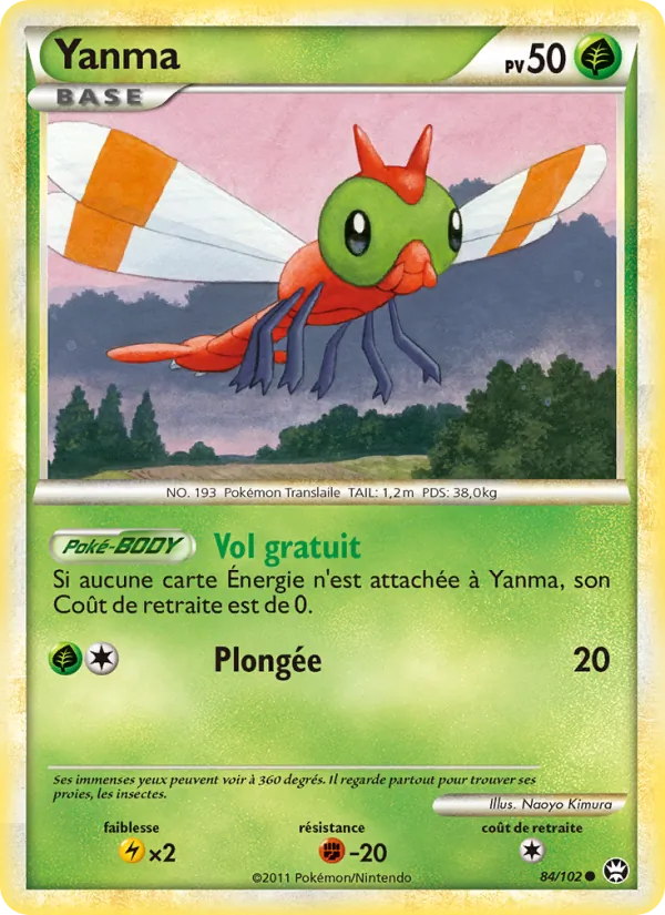Carte Pokémon Yanma de l'extension Triomphant