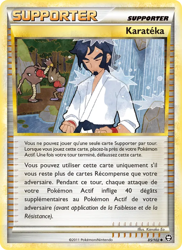 Carte Pokémon Karatéka de l'extension Triomphant