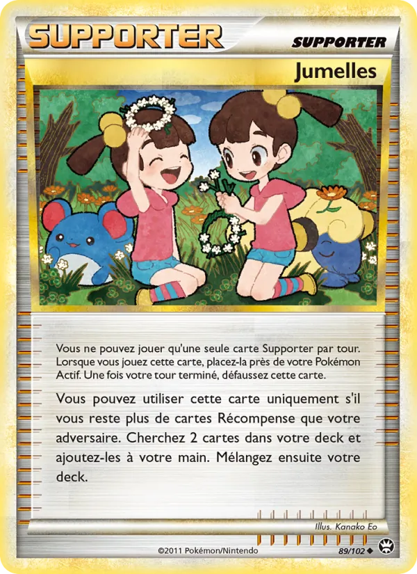 Carte Pokémon Jumelles de l'extension Triomphant