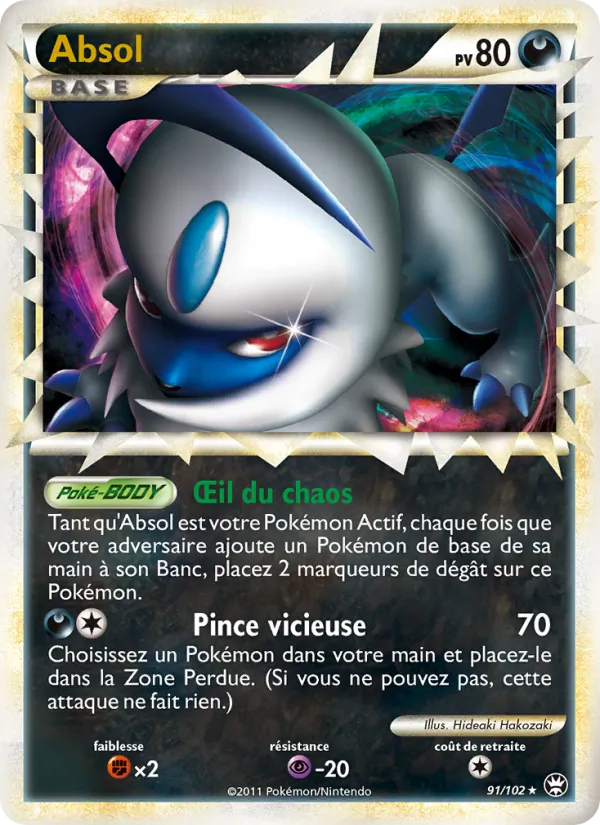 Carte Pokémon Absol de l'extension Triomphant