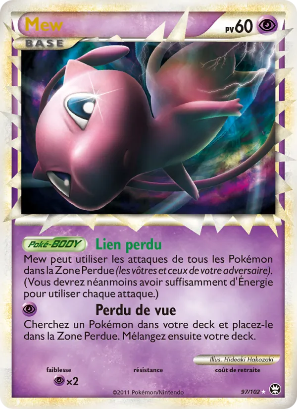 Carte Pokémon Mew de l'extension Triomphant