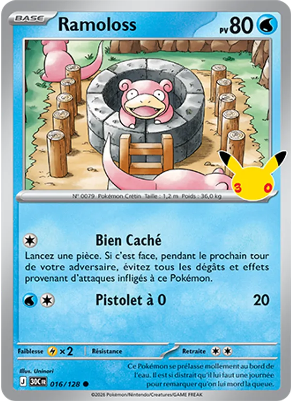 Carte Pokémon Ramoloss de l'extension 30ᵉ Anniversaire