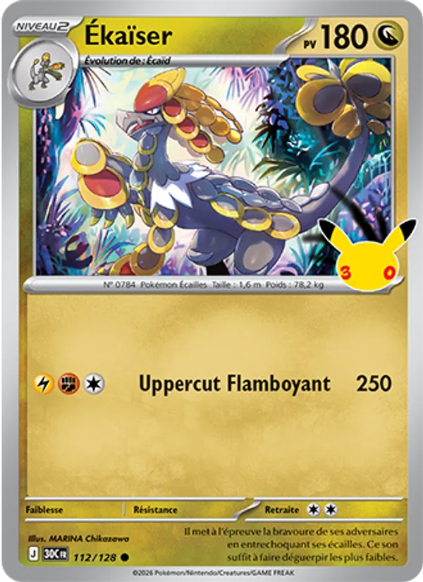 Carte Pokémon Ékaïser de l'extension 30ᵉ Anniversaire