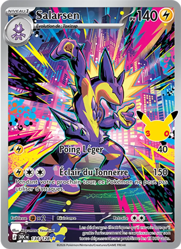Carte Pokémon Salarsen de l'extension 30ᵉ Anniversaire