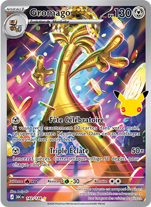 Carte Pokémon Gromago de l'extension 30ᵉ Anniversaire