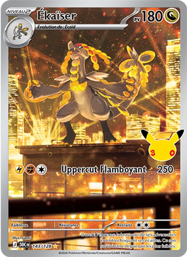 Carte Pokémon Ékaïser de l'extension 30ᵉ Anniversaire