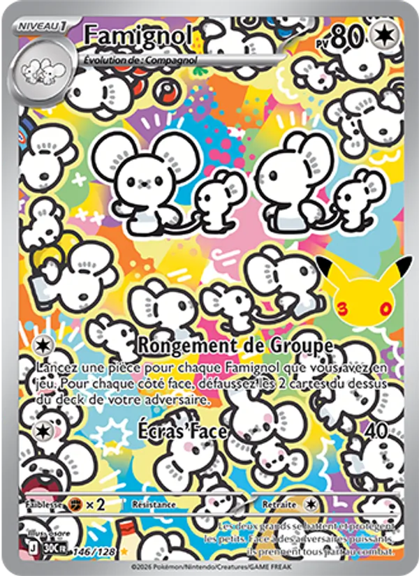 Carte Pokémon Famignol de l'extension 30ᵉ Anniversaire