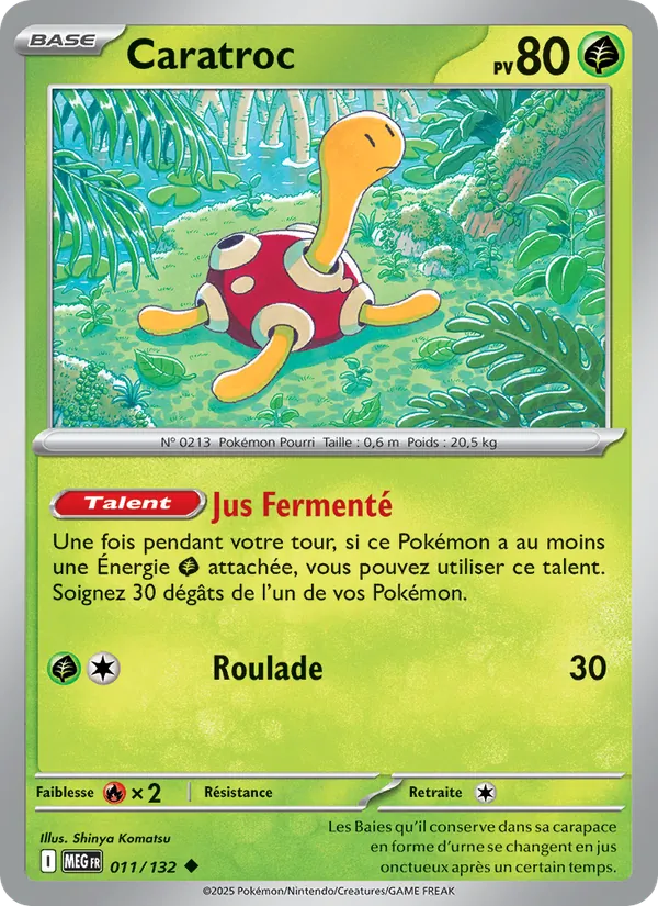 Carte Pokémon Caratroc de l'extension Méga-Évolution