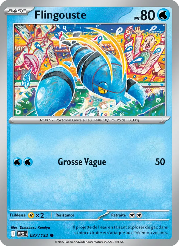 Carte Pokémon Flingouste de l'extension Méga-Évolution