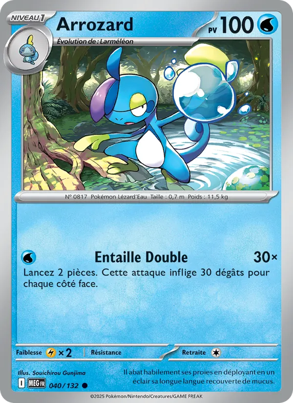 Carte Pokémon Arrozard de l'extension Méga-Évolution