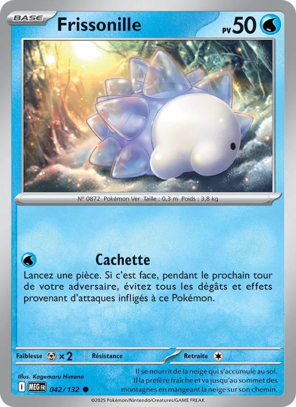 Carte Pokémon Frissonille de l'extension Méga-Évolution