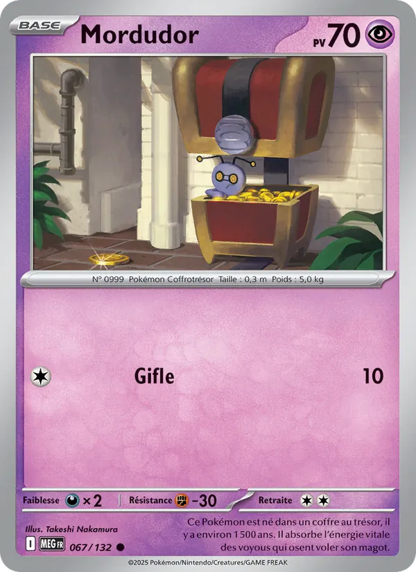 Carte Pokémon Mordudor de l'extension Méga-Évolution