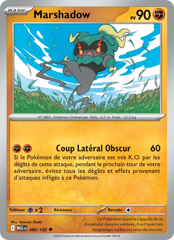 Carte Pokémon Marshadow de l'extension Méga-Évolution