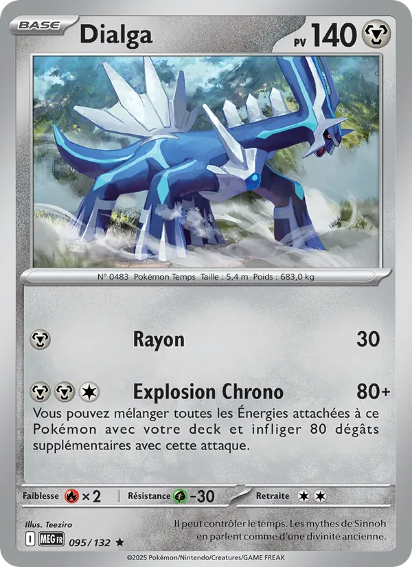 Carte Pokémon Dialga de l'extension Méga-Évolution