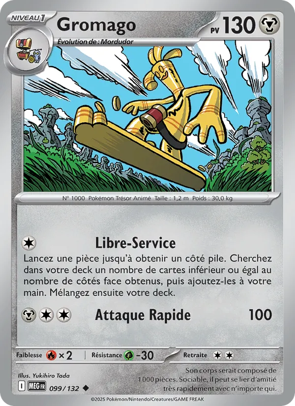 Carte Pokémon Gromago de l'extension Méga-Évolution