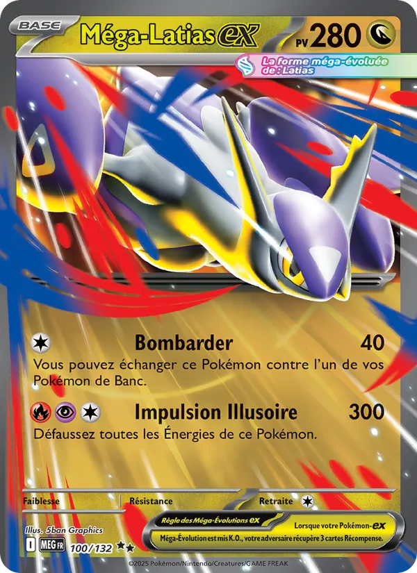 Carte Pokémon Méga-Latias-ex de l'extension Méga-Évolution