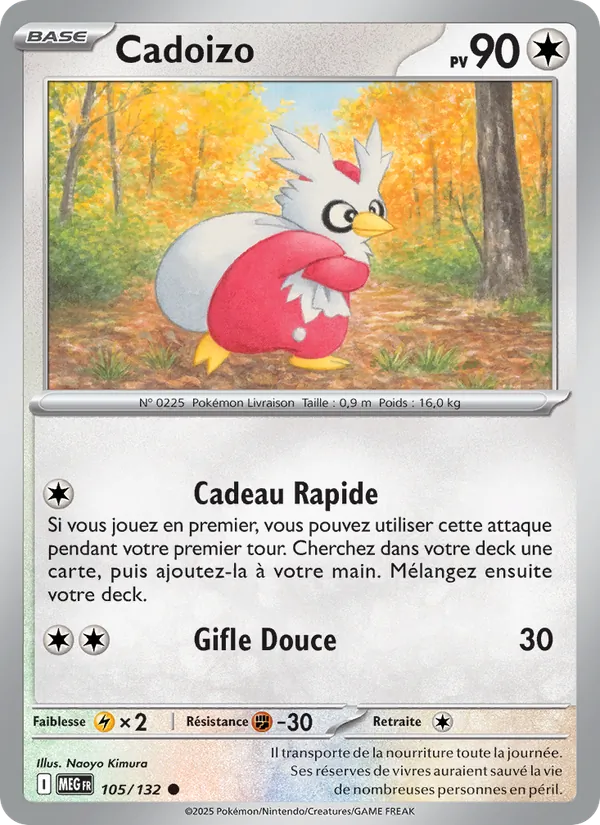 Carte Pokémon Cadoizo de l'extension Méga-Évolution
