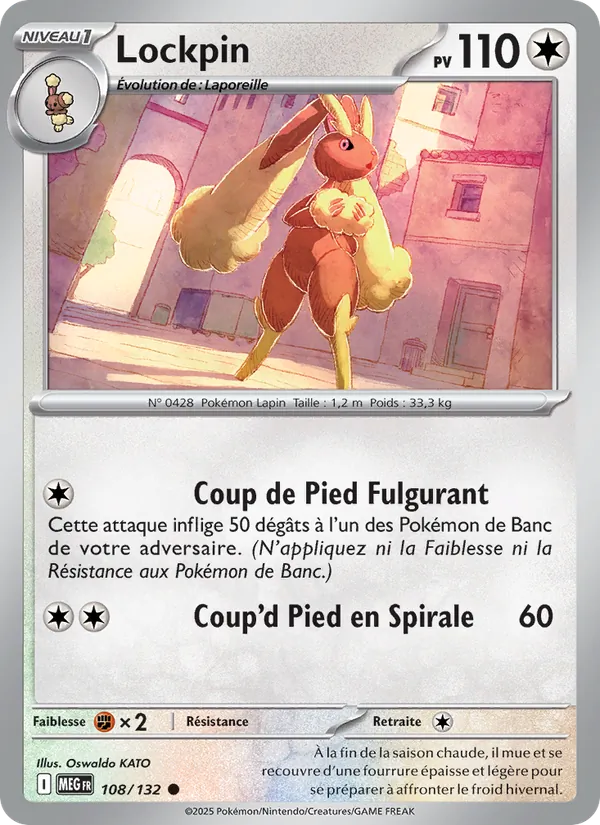 Carte Pokémon Lockpin de l'extension Méga-Évolution